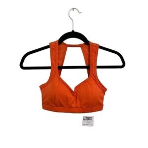 NEW Cleo Harper Sports Bra Size XS Womens Blake Bralet Orange With Pads Running